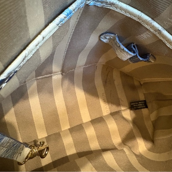 RARE!! Brahmin Blue Copa Cabana Mini Duxbury Crossbody Bag - Picture 12 of 16